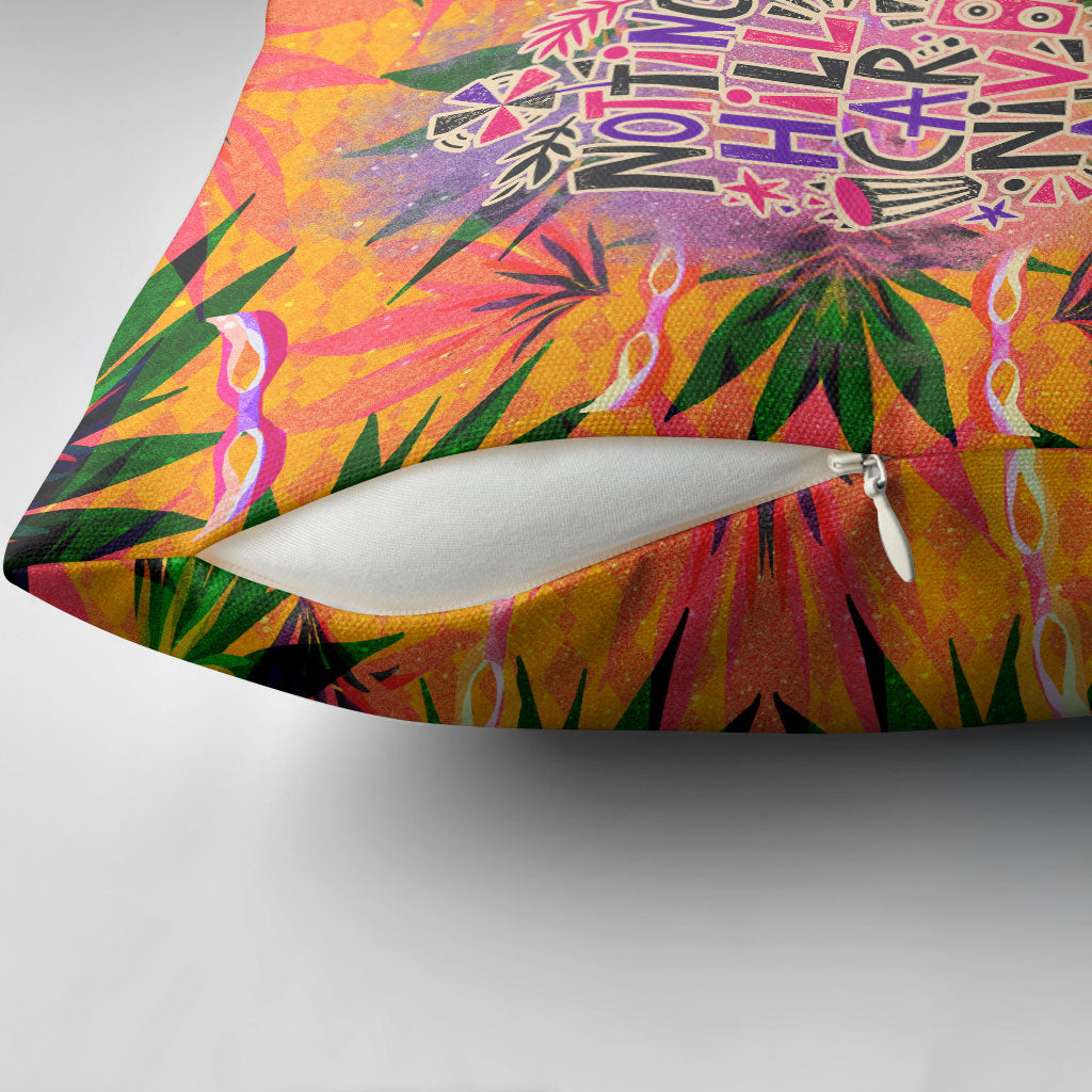 Notting Hill Carnival Pillow Cover Caribbean Culture Music Festival Feathered Dancer Tropical