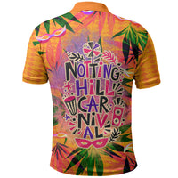 Notting Hill Carnival Polo Shirt Caribbean Culture Music Festival Feathered Dancer Tropical