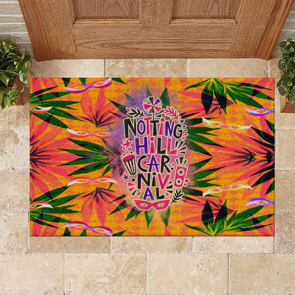 Notting Hill Carnival Rubber Doormat Caribbean Culture Music Festival Feathered Dancer Tropical