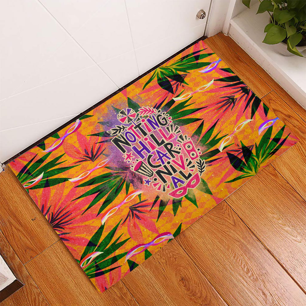 Notting Hill Carnival Rubber Doormat Caribbean Culture Music Festival Feathered Dancer Tropical
