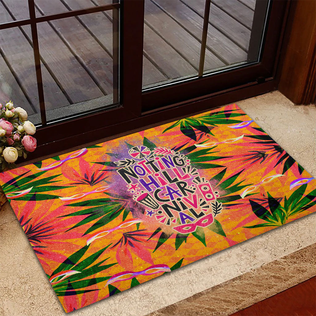 Notting Hill Carnival Rubber Doormat Caribbean Culture Music Festival Feathered Dancer Tropical