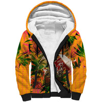 Notting Hill Carnival Sherpa Hoodie Caribbean Culture Music Festival Feathered Dancer Tropical