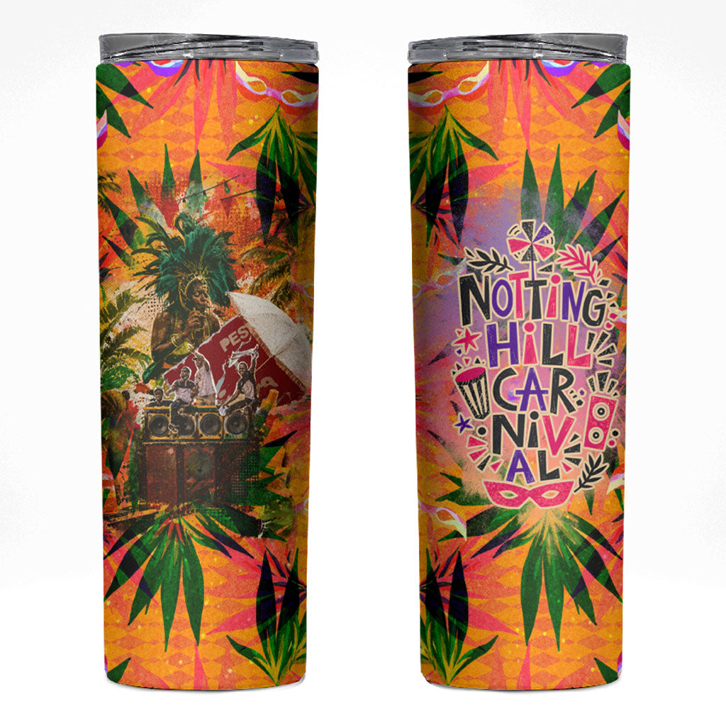 Notting Hill Carnival Skinny Tumbler Caribbean Culture Music Festival Feathered Dancer Tropical
