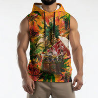 Notting Hill Carnival Sleeveless Hoodie Caribbean Culture Music Festival Feathered Dancer Tropical