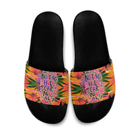 Notting Hill Carnival Slide Sandals Caribbean Culture Music Festival Feathered Dancer Tropical