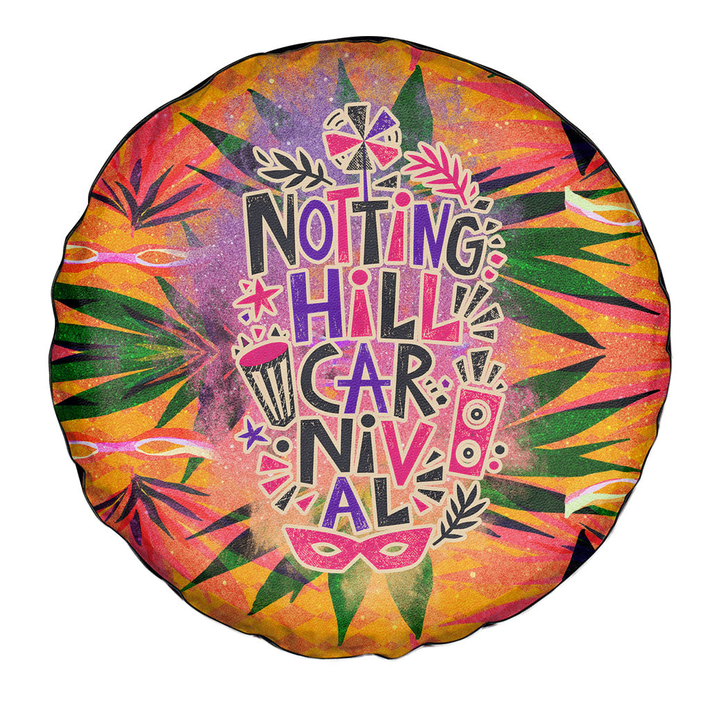 Notting Hill Carnival Spare Tire Cover Caribbean Culture Music Festival Feathered Dancer Tropical