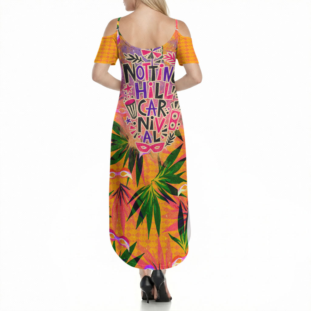 Notting Hill Carnival Summer Maxi Dress Caribbean Culture Music Festival Feathered Dancer Tropical