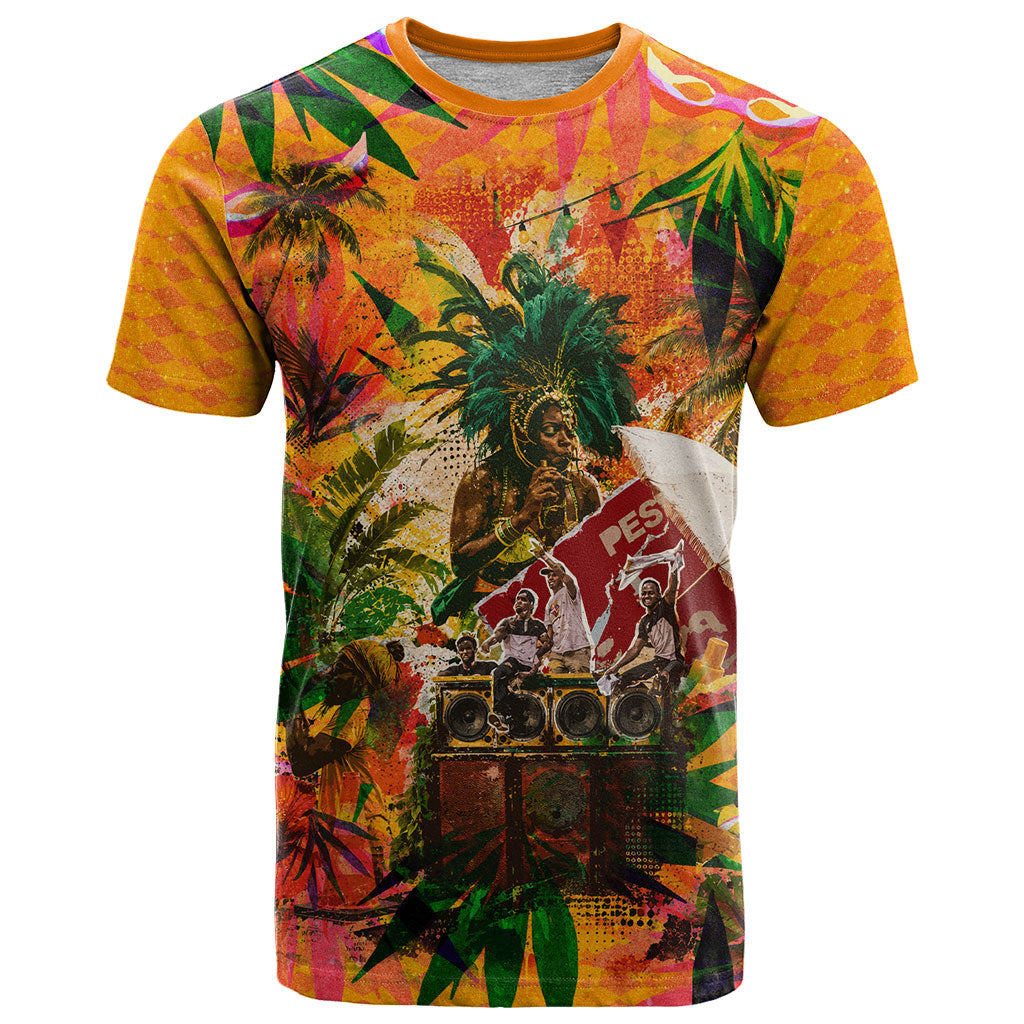 Notting Hill Carnival T Shirt Caribbean Culture Music Festival Feathered Dancer Tropical