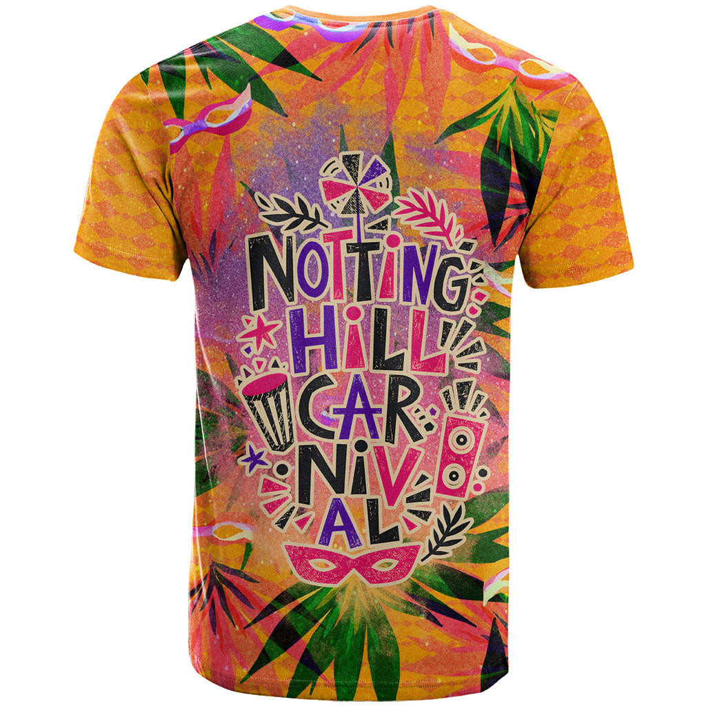 Notting Hill Carnival T Shirt Caribbean Culture Music Festival Feathered Dancer Tropical