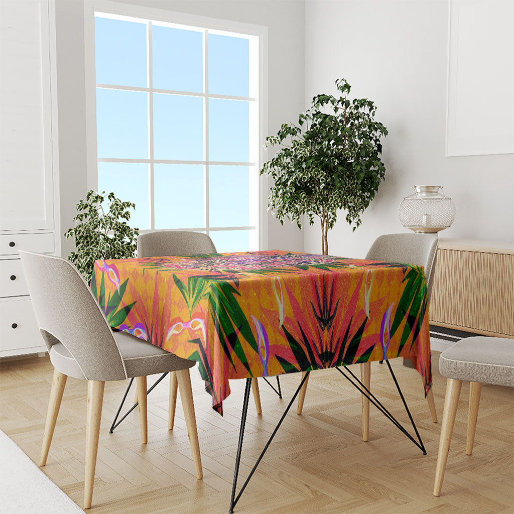 Notting Hill Carnival Tablecloth Caribbean Culture Music Festival Feathered Dancer Tropical