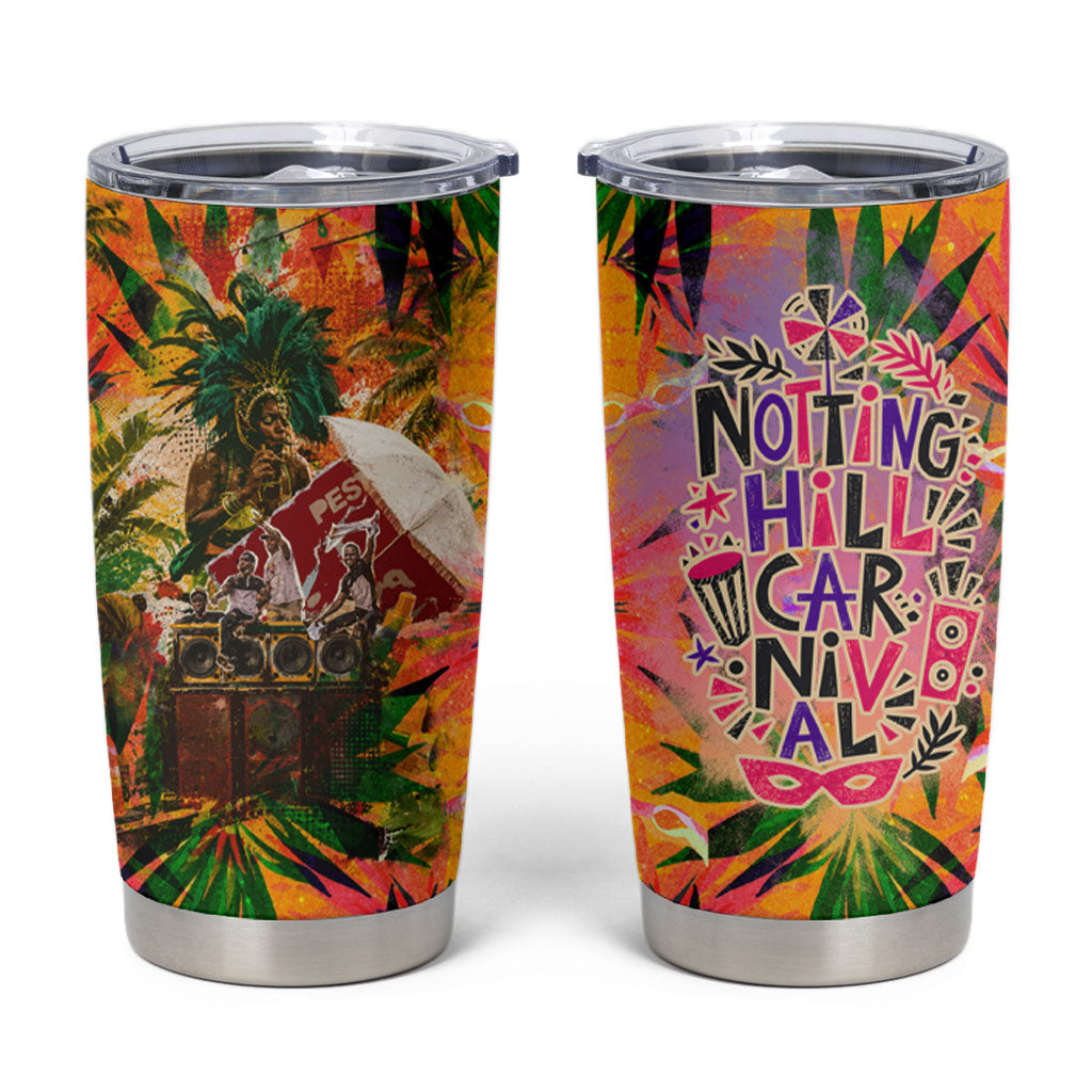 Notting Hill Carnival Tumbler Cup Caribbean Culture Music Festival Feathered Dancer Tropical