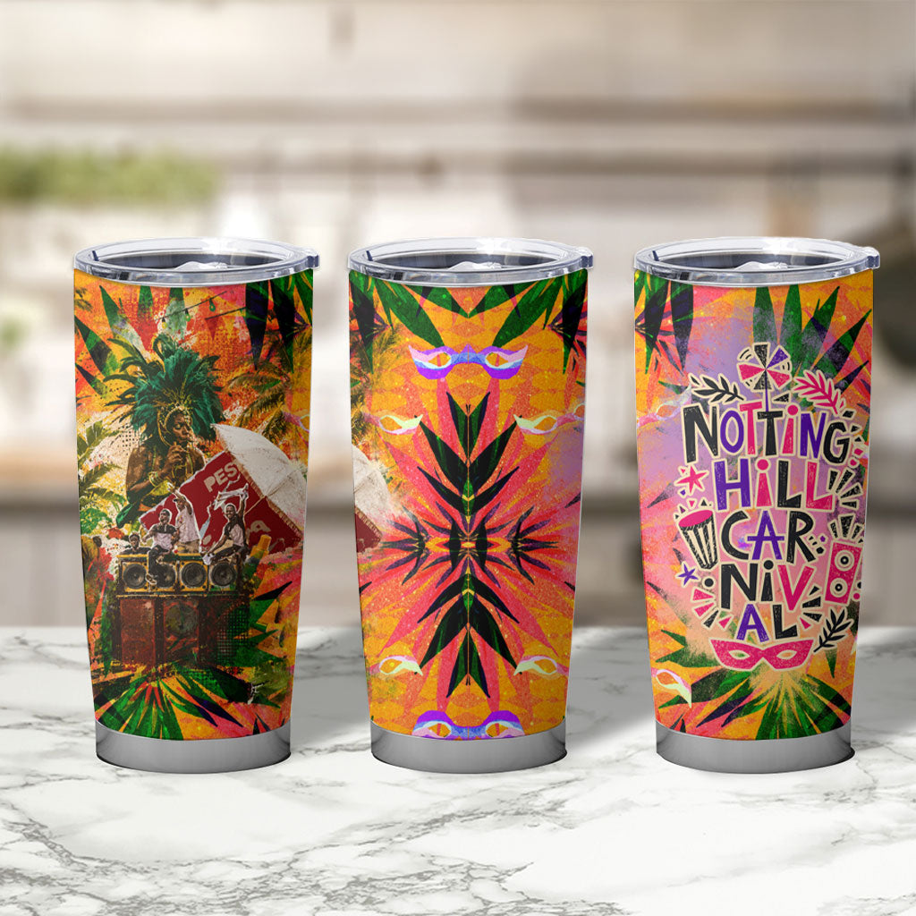 Notting Hill Carnival Tumbler Cup Caribbean Culture Music Festival Feathered Dancer Tropical