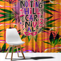 Notting Hill Carnival Window Curtain Caribbean Culture Music Festival Feathered Dancer Tropical