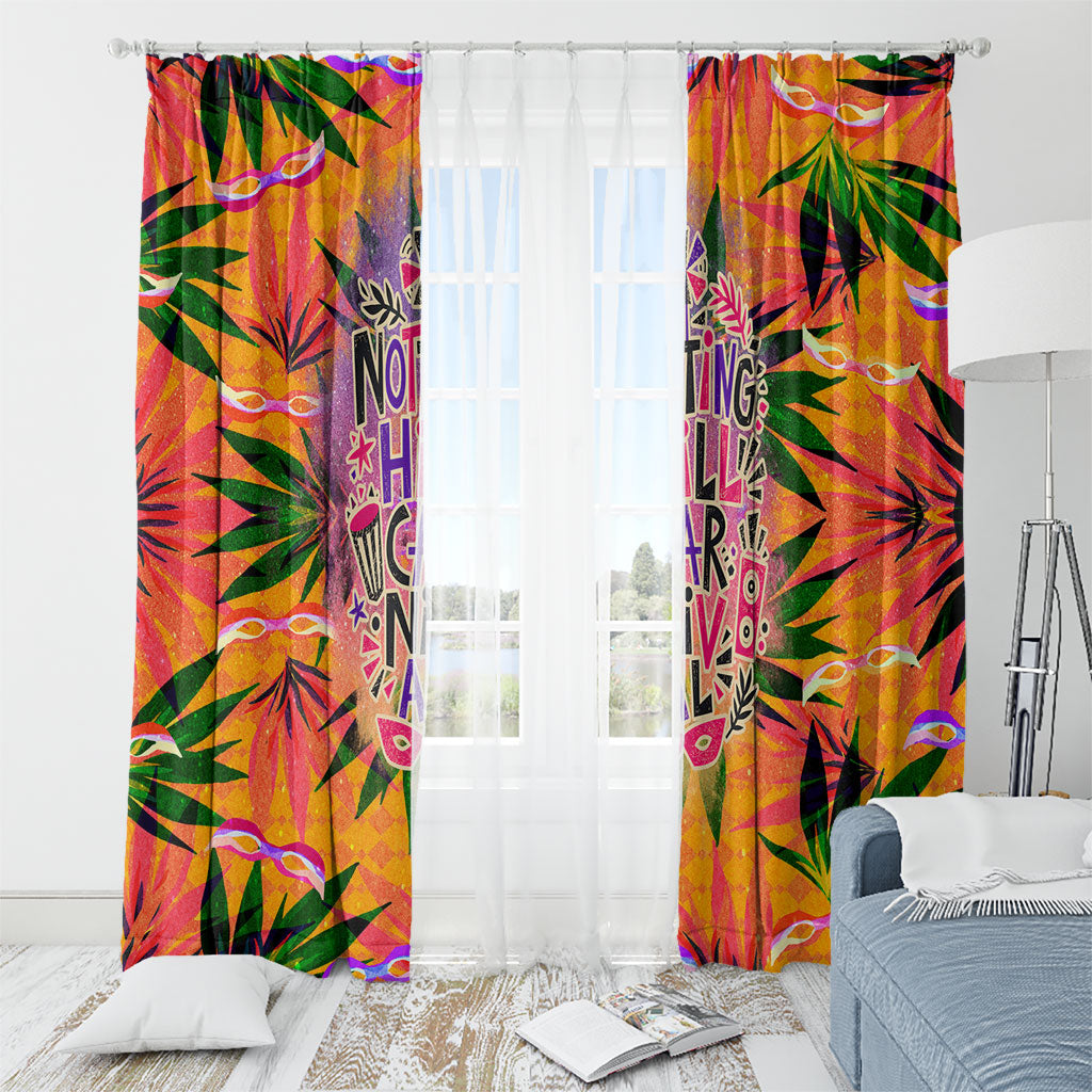 Notting Hill Carnival Window Curtain Caribbean Culture Music Festival Feathered Dancer Tropical