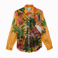 Notting Hill Carnival Women Casual Shirt Caribbean Culture Music Festival Feathered Dancer Tropical