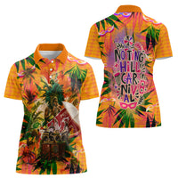 Notting Hill Carnival Women Polo Shirt Caribbean Culture Music Festival Feathered Dancer Tropical