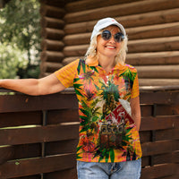 Notting Hill Carnival Women Polo Shirt Caribbean Culture Music Festival Feathered Dancer Tropical