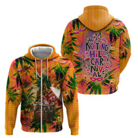 Notting Hill Carnival Zip Hoodie Caribbean Culture Music Festival Feathered Dancer Tropical