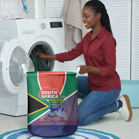 South Africa Heritage Day Laundry Basket Celebrating Roots Flag Map Sunset Savanna