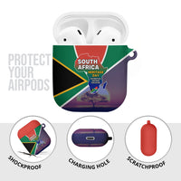South Africa Heritage Day AirPods Case Celebrating Roots Flag Map Sunset Savanna