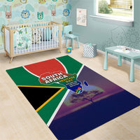 South Africa Heritage Day Area Rug Celebrating Roots Flag Map Sunset Savanna