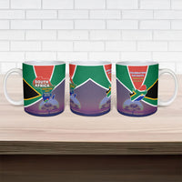 South Africa Heritage Day Ceramic Mug Celebrating Roots Flag Map Sunset Savanna