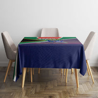 South Africa Heritage Day Tablecloth Celebrating Roots Flag Map Sunset Savanna