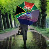 South Africa Heritage Day Umbrella Celebrating Roots Flag Map Sunset Savanna
