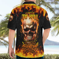 Magic Fire Skull Hawaiian Shirt I Can't Go To Hell The Devil Still Has A Rest Training Oder Against Me - Wonder Print Shop