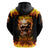 Magic Fire Skull Hoodie I Can't Go To Hell The Devil Still Has A Rest Training Oder Against Me - Wonder Print Shop