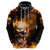 Magic Fire Skull Hoodie I Can't Go To Hell The Devil Still Has A Rest Training Oder Against Me - Wonder Print Shop