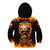 Magic Fire Skull Kid Hoodie I Can't Go To Hell The Devil Still Has A Rest Training Oder Against Me - Wonder Print Shop