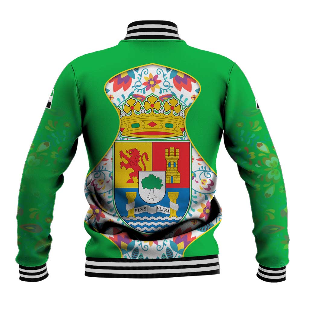 Extremadura Flag Baseball Jacket Autonomous Community of Spain - Wonder Print Shop