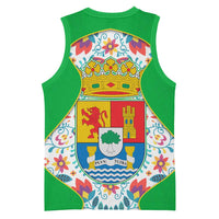 Extremadura Flag Basketball Jersey Autonomous Community of Spain - Wonder Print Shop