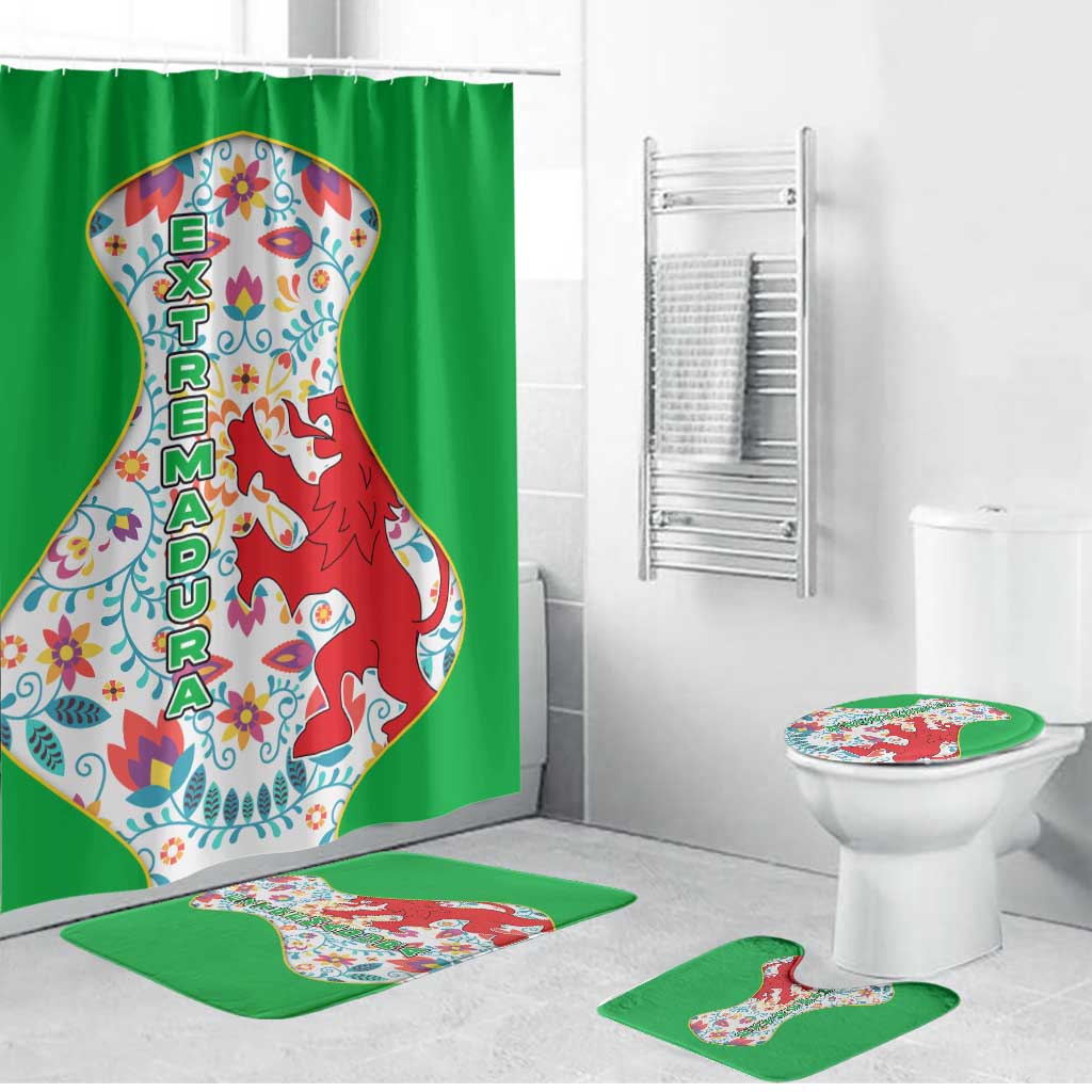 Extremadura Flag Bathroom Set Autonomous Community of Spain - Wonder Print Shop