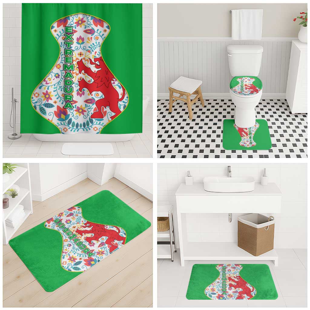 Extremadura Flag Bathroom Set Autonomous Community of Spain - Wonder Print Shop