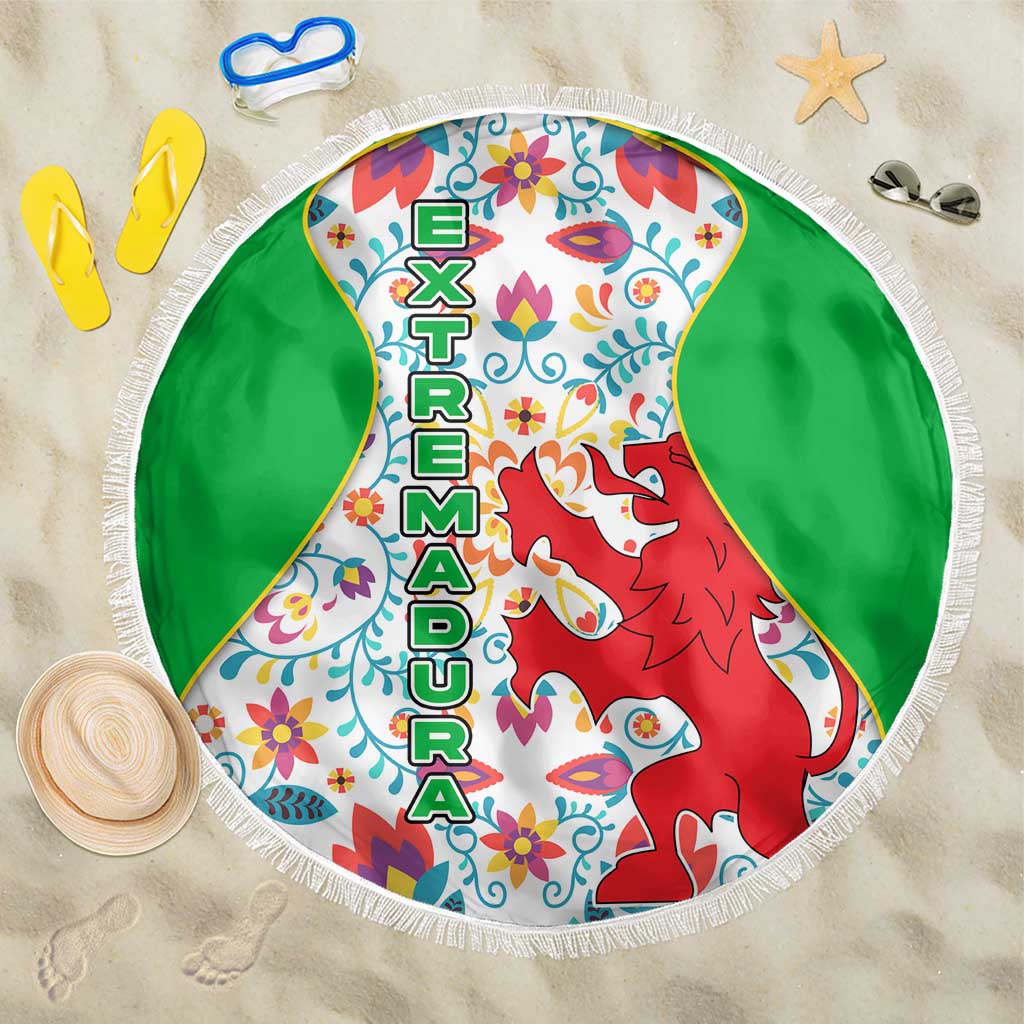 Extremadura Flag Beach Blanket Autonomous Community of Spain - Wonder Print Shop