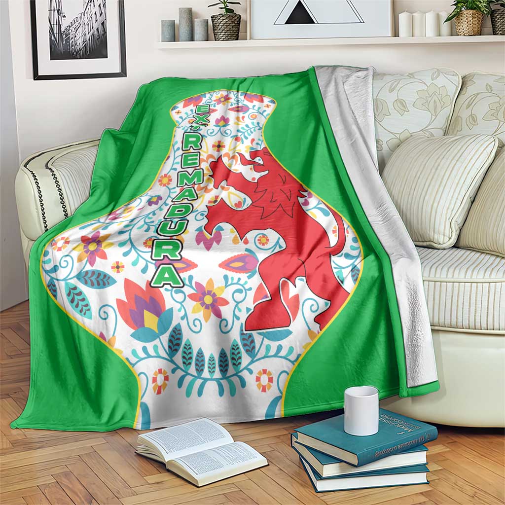 Extremadura Flag Blanket Autonomous Community of Spain - Wonder Print Shop