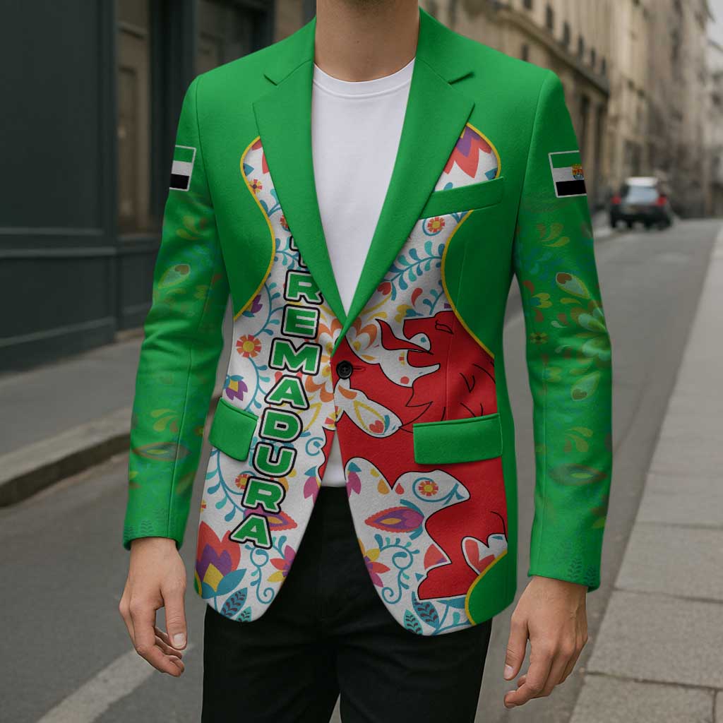 Extremadura Flag Blazer Autonomous Community of Spain - Wonder Print Shop