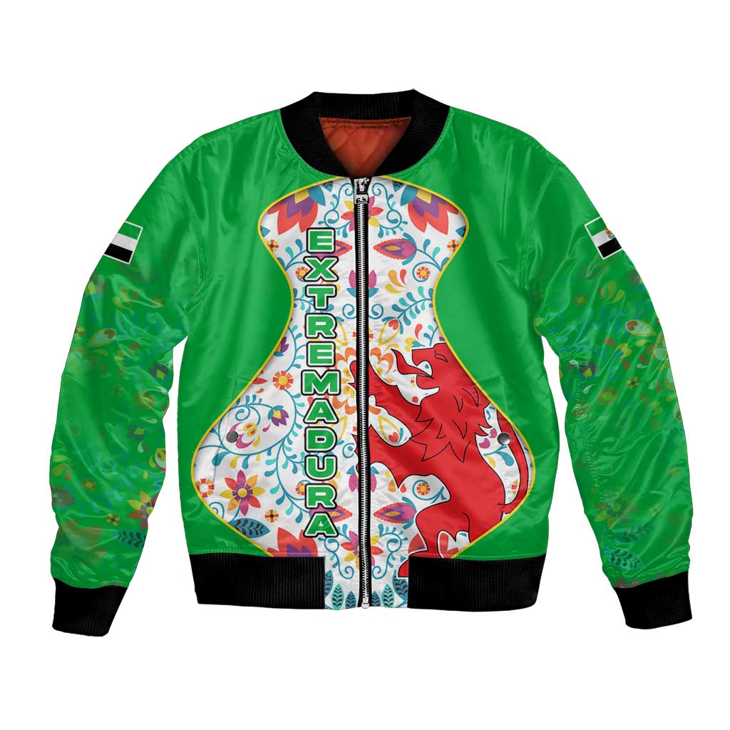 Extremadura Flag Bomber Jacket Autonomous Community of Spain - Wonder Print Shop