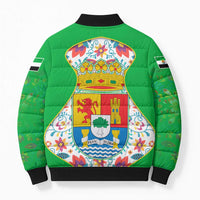 Extremadura Flag Bomber Puffer Jacket Autonomous Community of Spain - Wonder Print Shop