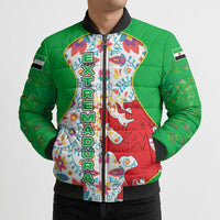 Extremadura Flag Bomber Puffer Jacket Autonomous Community of Spain - Wonder Print Shop