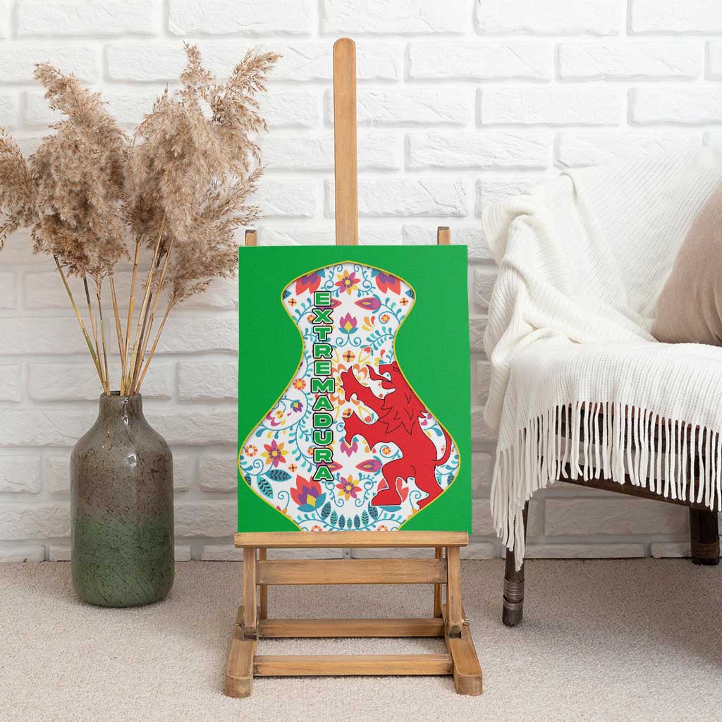 Extremadura Flag Canvas Wall Art Autonomous Community of Spain - Wonder Print Shop