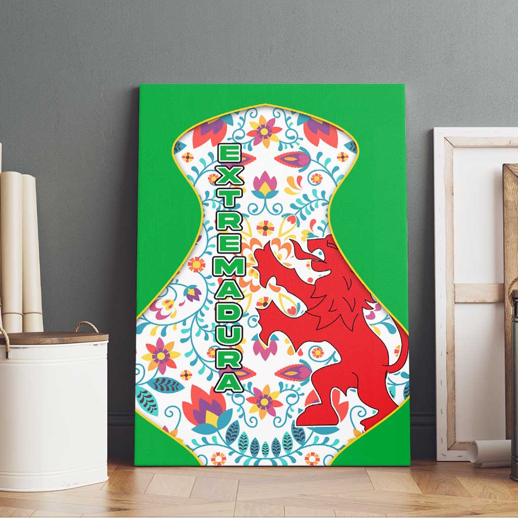Extremadura Flag Canvas Wall Art Autonomous Community of Spain - Wonder Print Shop