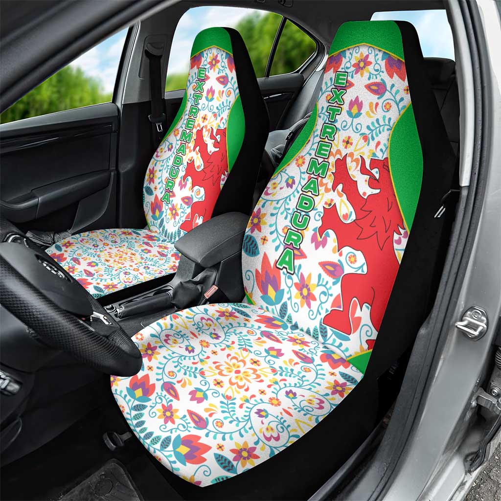 Extremadura Flag Car Seat Cover Autonomous Community of Spain - Wonder Print Shop