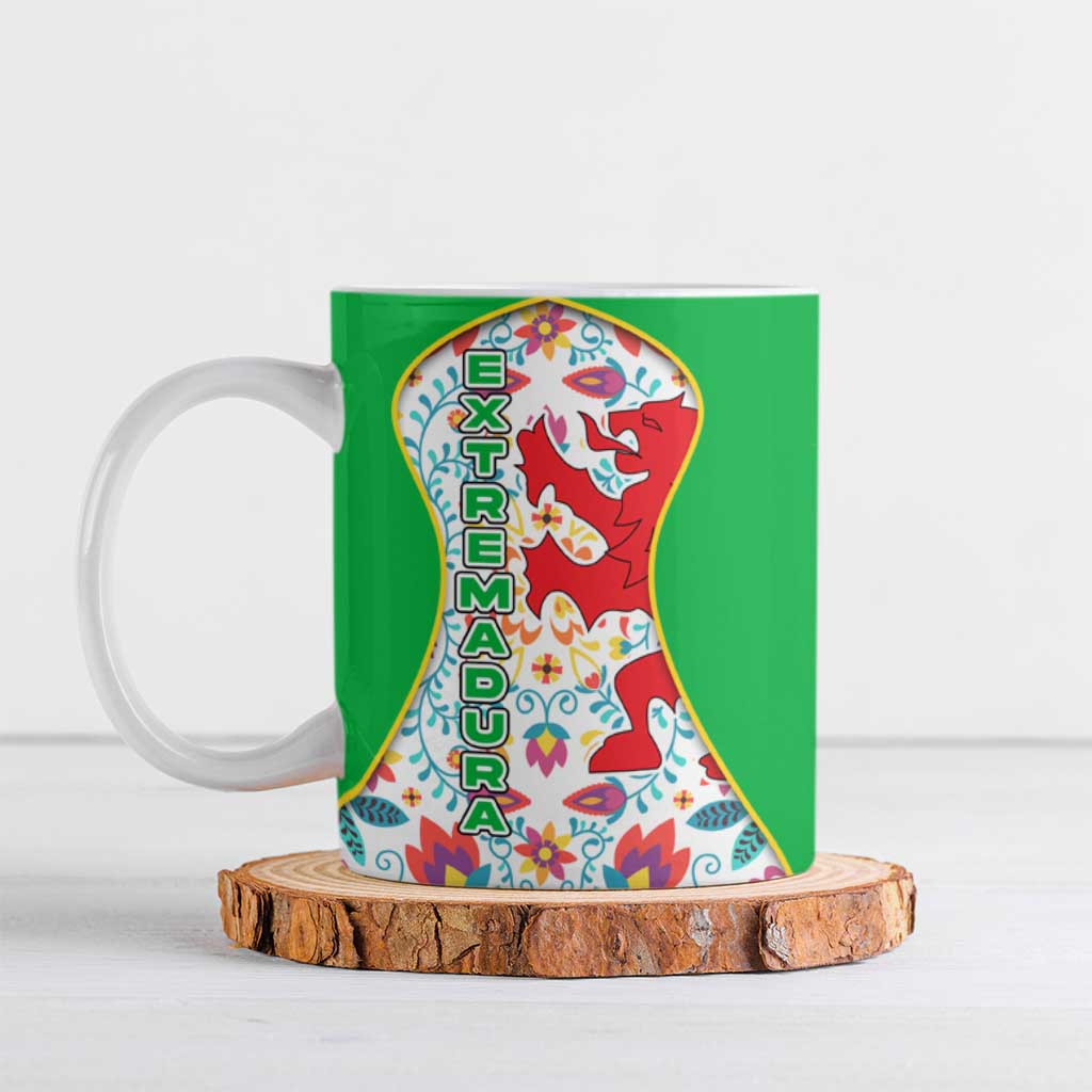 Extremadura Flag Ceramic Mug Autonomous Community of Spain - Wonder Print Shop