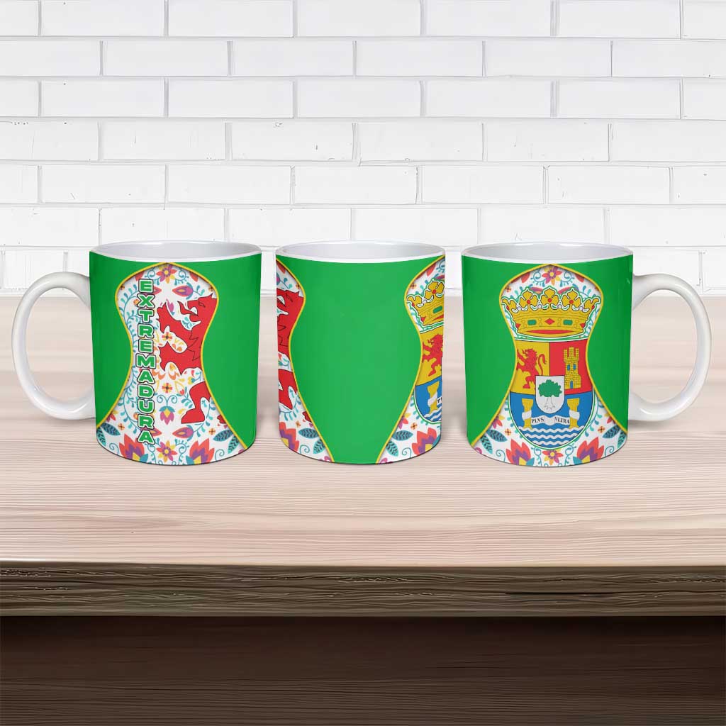 Extremadura Flag Ceramic Mug Autonomous Community of Spain - Wonder Print Shop
