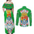 Extremadura Flag Couples Matching Off Shoulder Maxi Dress and Long Sleeve Button Shirt Autonomous Community of Spain - Wonder Print Shop