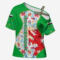 Extremadura Flag Cross Shoulder Shirt Autonomous Community of Spain - Wonder Print Shop