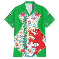 Extremadura Flag Family Matching Off Shoulder Maxi Dress and Hawaiian Shirt Autonomous Community of Spain - Wonder Print Shop